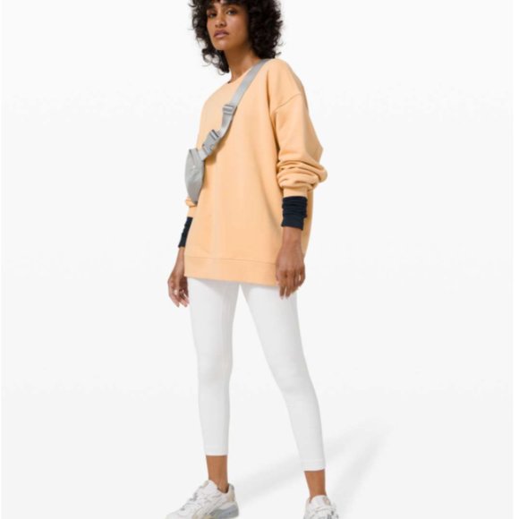 Lululemon Perfectly Oversized Crew Ivory Peach - Picture 12 of 12